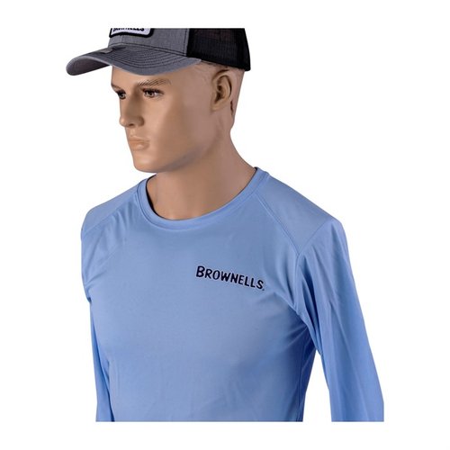 Protège-toi du soleil avec la chemise longue ISLANDER de Brownells, offrant 50 SPF, gestion de l'humidité, et résistance aux plis pour un confort optimal.