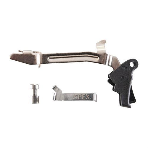 Améliore ton Glock® Gen 3/4 avec le kit Apex : un tir plus fluide, un poids réduit de 1 lb, et un déclenchement net. Remplacement facile et sécurité garantie.