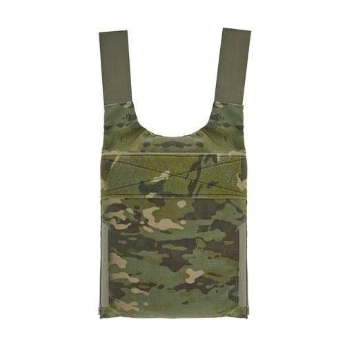 La LV/119 Rear Covert Plate Bag offre un profilo basso, attacco interno per cummerbund e compatibilità con piastre SAPI, ideale per operazioni discrete.
