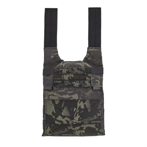 Die LV-119 O V E R T Front Plate Bag bietet MOLLE-Felder, PTT-Unterstützung und Platz für Kommunikationskabel, ideal für flexible Einsatzszenarien.