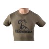 Reste cool et à l'aise avec le T-shirt Brownells en olive clair, disponible en XS à 3XL. Affiche fièrement ton style avec le logo Brownells!