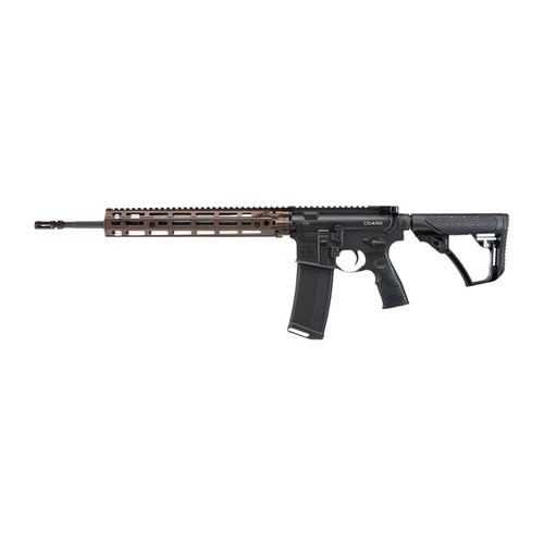 Le DD4 RIII est léger et ambidextre, avec un canon de 16" pour la précision, un rail RIS III de 12,5" pour les accessoires M-LOK et un système à gaz fiable.