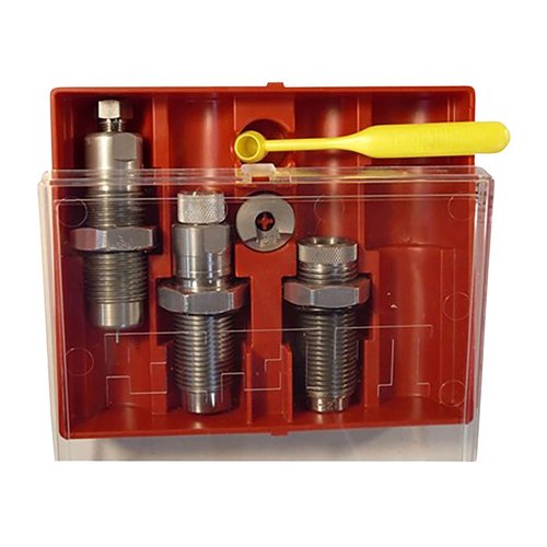 Il set di 3 die PACESETTER per il 8.6 Blackout include un dies di dimensionamento, un dies di caricamento proiettili, e un dies di crimpatura, per una ricarica precisa.