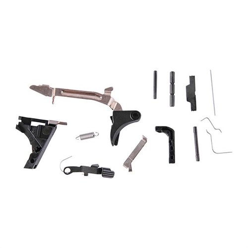 Das Brownells Lower Parts Kit enthält alle Teile, um Glock, Polymer 80 und SCT Rahmen zu montieren – perfekt für eine korrekte Passform und Finish.