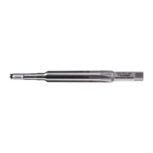 Il Live Pilot Finish Chamber Reamer di Manson Precision offre un taglio preciso e liscio, riducendo il rischio di graffi sulle righe per una massima accuratezza.
