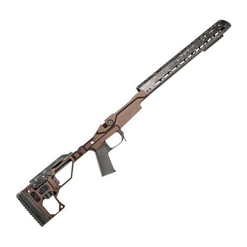 Le châssis Christensen Arms Modern Precision est léger, ajustable et fabriqué en aluminium 7075, parfait pour les récepteurs à action courte Remington® 700.