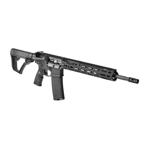 Il fucile DD4 RIII 5.56MM è leggero, ambidestro e offre un sistema a gas mid-length per un funzionamento fluido, con un canna da 16" per precisione e durata.