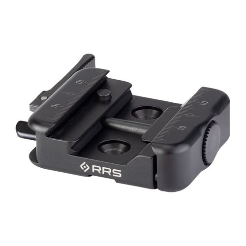 Il SC-ARC BIPOD CLAMP offre un rilascio rapido R-Lock, compatibilità con Picatinny e ARCA, e stop di sicurezza per un'ergonomia ottimale.