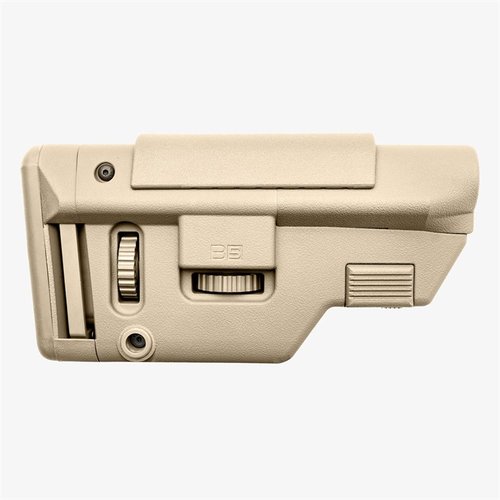 Le B5 Systems Collapsible Precision Stock Long offre un ajustement de la joue et du pad, des montages M-LOK®, et s'adapte aux extensions de récepteur Mil-Spec.