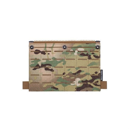 Der Back Panel MOLLE Flap von SPIRITUS SYSTEMS bietet sechs MOLLE-Spalten zur Befestigung von Taschen über dem Hauptfach und passt perfekt zum LV/119 Assault Panel Core.