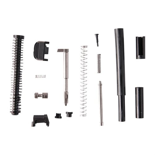Das SLIDE PARTS KIT für GLOCK 19® enthält alle Teile, einschliesslich eines robusten Billet Firing Pins, um deine Slide auf Neuzustand zu bringen.