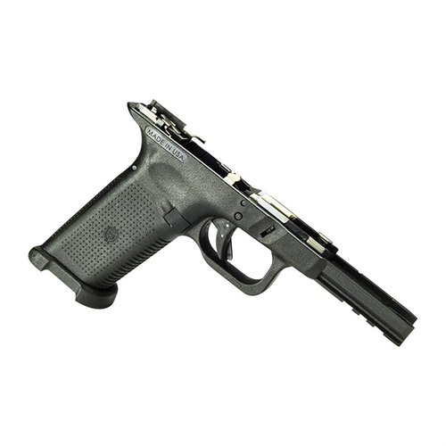 Der TWF Full/Compact Textured Frame passt perfekt in deine Hand, ist kompatibel mit Gen3 und Gen4 Slides und bietet anpassbare Rückengriffe für deine Bedürfnisse.