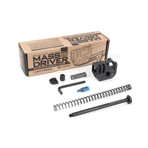 Der Strike Industries Mass Driver Compensator bietet eine revolutionäre Lösung zur Reduzierung des Rückstosses, ohne die Waffe dauerhaft zu modifizieren.