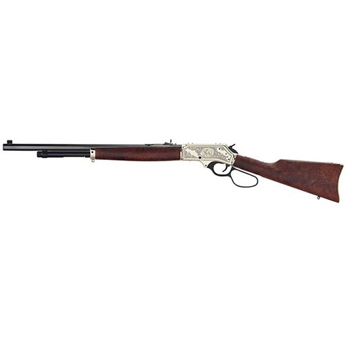 Le fusil à levier HENRY .30-30 Wildlife Edition allie légèreté, performance et esthétique avec un cadre en acier, un canon de 20" et des gravures en or 24K.