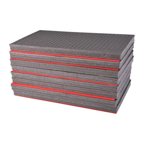 Les inserts en mousse Brownells pour le Gen III Armorer's Case offrent un ajustement personnalisable, protègent tes outils et facilitent leur gestion avec une couche rouge visible.