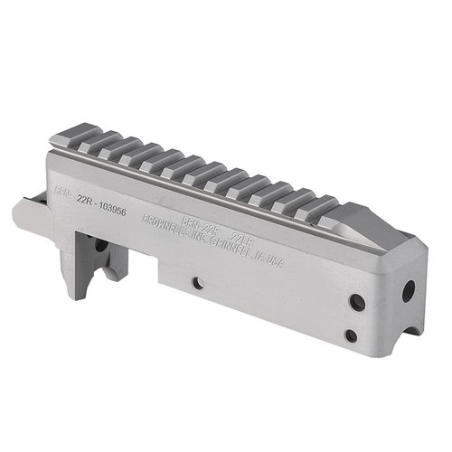 Le récepteur BRN-22 est usiné en aluminium 6061, compatible avec le Ruger® 10/22®, avec finition anodisée et trou d'accès pour nettoyage.