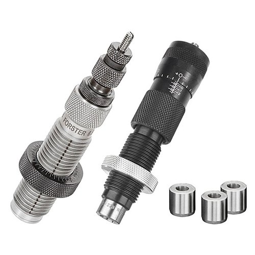 Dieses Set enthält eine Full-Length Bushing Die und eine Bench Rest® Ultra Micrometer Seater Die, gefertigt mit bester Forster Qualität in einer Deluxe Die Box.