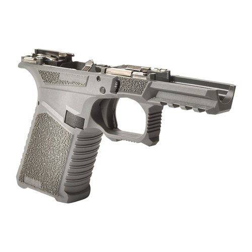 Der SCT 19 Rahmen bietet eine aggressive Grifffläche, verbesserte Ergonomie, eine Picatinny-Schiene und ist kompatibel mit Glock® Gen 1-3 Teilen.