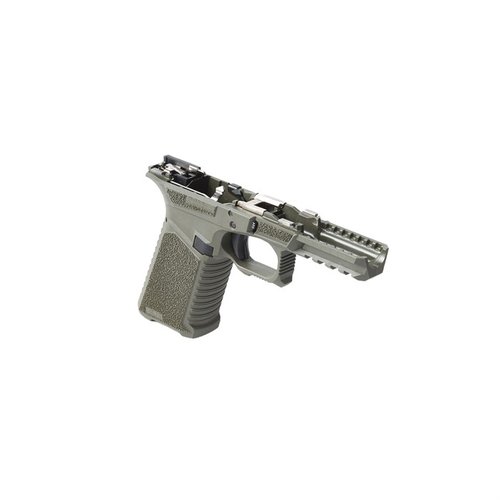 Il telaio SCT 17 è compatibile con Glock Gen 3, completamente assemblato, con ergonomia avanzata, serrature Gen 5, e compatibilità multi calibro per prestazioni ottimali.