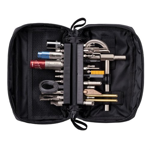 "THE WORKS" All-In-One Combo Tool Kit di Fix It Sticks offre strumenti di alta qualità, inclusi Torque Drivers e attrezzi specifici per armi, in un formato portatile e organizzato.