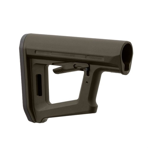 Il MOE PR Carbine Stock offre un design minimalista e leggero, con supporto per la mano, compatibilità con CTR Cheek Risers e slot M-LOK per slinguaggio.