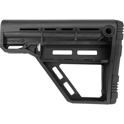 Der AMS Modular M-LOK Carbine Stock bietet dir hohe Flexibilität mit einem robusten Design, verstellbaren Funktionen und Platz für Zubehör und Ersatzteile.
