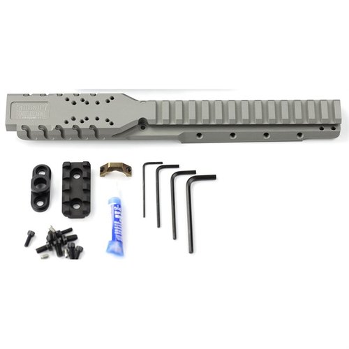 Il Hannibal Rail per Ruger® Mini-14® e Mini Thirty® offre un montaggio diretto per micro red dot e una guida Picatinny integrata per accessori.