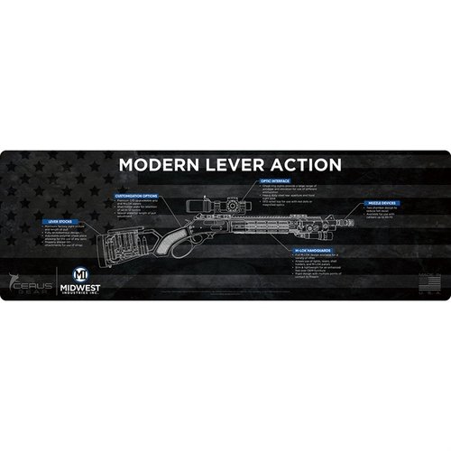 Der BENCH MAT von Midwest Industries bietet eine robuste, rutschfeste Oberfläche, schützt deine Waffe vor Kratzern und ist öl- und lösungsmittelbeständig.