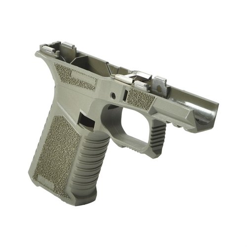 Il telaio SCT 43X offre ergonomia avanzata, serrature per il controllo del rinculo, e compatibilità con componenti Glock® 43X e 48 per costruzioni personalizzate.