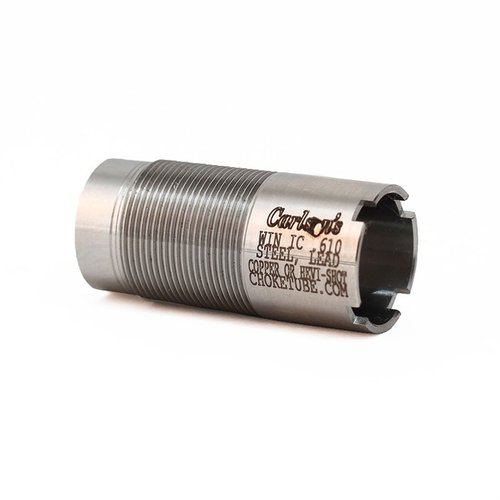 Les chokes Carlson's en acier inoxydable 17-4 sont parfaits pour les fusils Winchester, offrant durabilité et performance, garantis à vie et fabriqués aux USA!