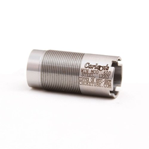 Ces chokes en acier inoxydable 17-4, adaptés aux fusils Winchester et autres, offrent durabilité et performance, avec une garantie à vie de Carlson's.