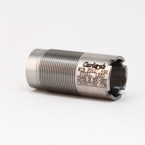 Realizzati in acciaio inossidabile 17-4, i tubi di strozzatura Carlson's offrono prestazioni eccellenti per fucili Winchester e altri, con garanzia a vita.