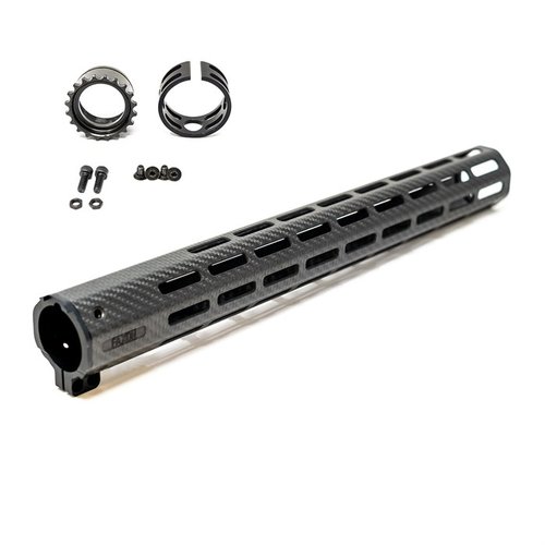 Il Faxon Firearms Streamline Carbon Fiber Handguard è leggero e resistente, con 8 slot M-LOK per accessori, protezione dal calore e facile installazione.