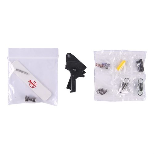 Améliore ton S&W M&P M2.0 avec le kit de gâchette Apex : tir plus fluide, poids ajustable, réduction du voyage et réinitialisation, sans ajustement nécessaire.