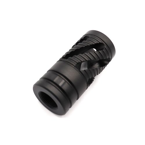 .22 muzzle brake KIDD per Ruger 10/22, riduce il rinculo, aggiunge peso all'estremità e ha un design elegante. Filettatura 1/2" -28, lunghezza 2".