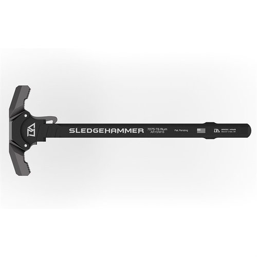 L'AR-15 Sledgehammer Ambi Charging Handle offre robustezza in alluminio 7075-T6, funzionalità superiori e gestione dei gas per un'esperienza di tiro ottimale.