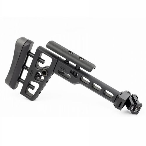 Le S.A.S. Tactical Folding Stock avec Picatinny Adapter offre une flexibilité exceptionnelle et une installation facile pour améliorer ton expérience de tir.