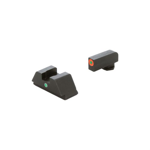 Les viseurs nocturnes AMERIGLO® i-Dot offrent un alignement rapide et facile grâce à leur configuration dot-over-dot, parfaits pour les Glock® 42, 43, 43X et 48.