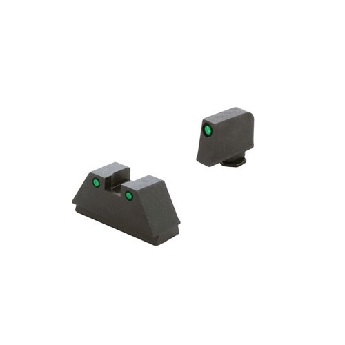 Sights di alta visibilità per Glock®, con opzioni Tritium o senza, per un'ottima precisione anche con ottiche RMR e una costruzione in acciaio resistente.