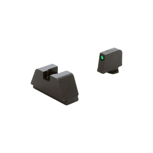 Il set di mirini tritio XL Ameriglo offre un'immagine di mira co-witness elevata per ottiche red dot, compatibile con tutti i modelli Glock® MOS.