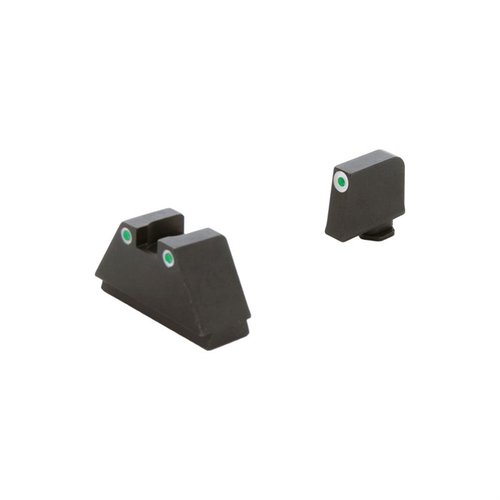 I mirini AMERIGLO® 3XL per Glock® offrono un'immagine di mira co-witness precisa per ottiche red dot, ottimizzati per slide MOS e dotati di tritio.