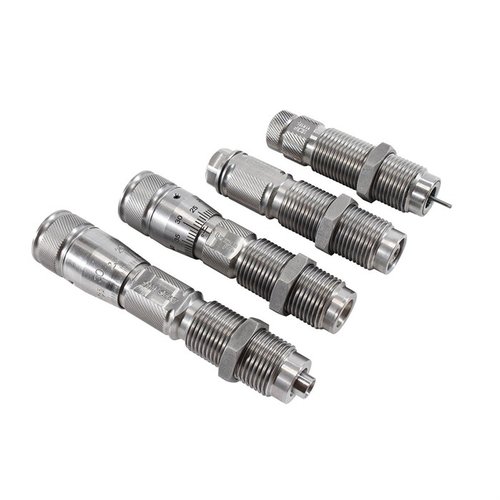 Les dies Lyman Pro en acier inoxydable offrent une performance exceptionnelle avec un système de décalage à ressort et une précision de réglage micrométrique.