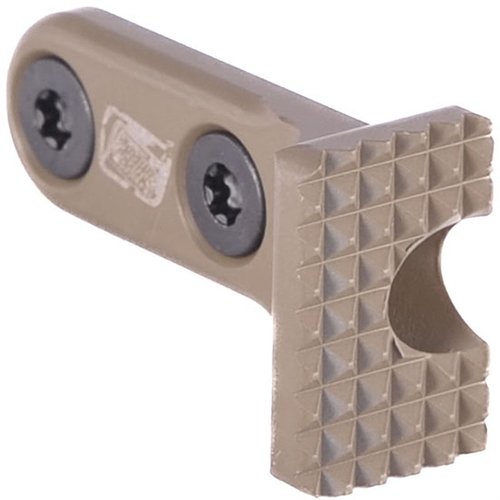 Il Presscheck Barricade Stop di Sons Of Liberty Gun Works è un accessorio M-LOK che funge da Barricade Stop e QD Sling Mount, offrendo compattezza e resistenza.