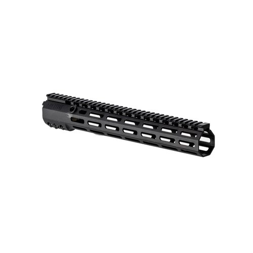 Le rail L89 M-LOK de 13,75" offre une construction robuste avec un écrou de canon en titane, des slots M-LOK à 7 côtés et des sockets QD en acier intégrés.