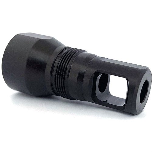 Der BLYAT Muzzle Brake bietet eine schwarze Nitride-Oberfläche, ist Atlas-kompatibel und löst Ausrichtungsprobleme bei 24 und 26mm Gewinden.