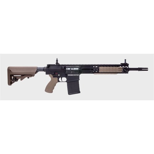 Die L129A1 ist ein halbautomatisches Gewehr mit einem 16" Lauf, einem modularen System und einer präzisen Zwei-Stufen-Abzug, perfekt für deine Bedürfnisse.