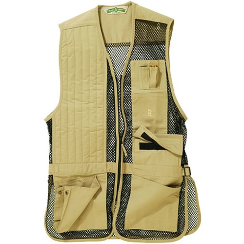 Il BOB ALLEN FULL MESH SHOOTING VEST è leggero, traspirante e dotato di tasche per cartucce, regolazione in vita e compatibilità con Insert-A-Pad.