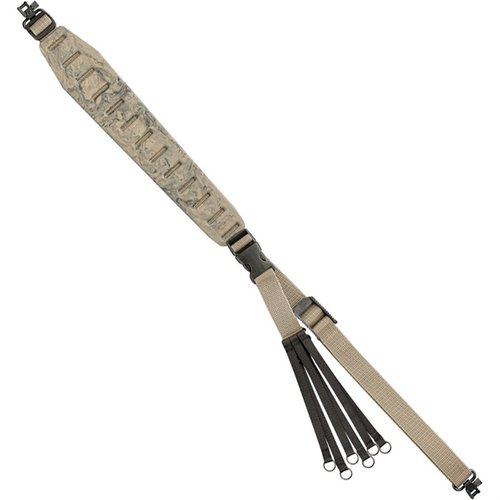 Der Quake Claw 2.0 Game Hauler Sling mit Gurt und Schnallenbefestigung bietet einen gummierten Tragegurt, damit du deine Waffe und Beute bequem transportieren kannst.