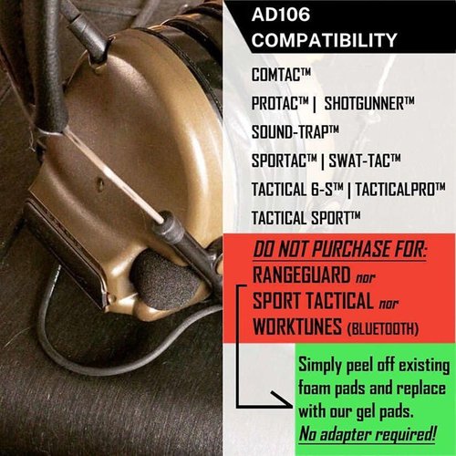 I cuscinetti auricolari in gel SIGHTLINES di Noisefighters offrono comfort per chi indossa occhiali, isolamento acustico e compatibilità con molti headset.