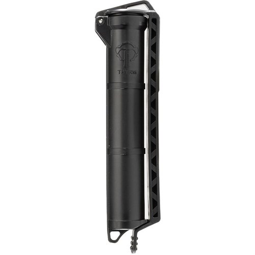 Der CELLVAULT Batteriestorage bietet sicheren, trockenen und organisierten Platz für bis zu 3 CR123 oder 4 AAA Batterien, ideal für deine Ausrüstung!